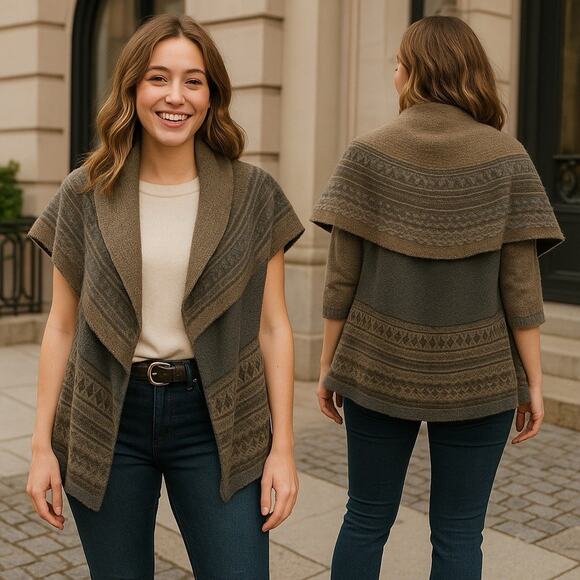 Charlie Paige Sweaters - Charlie Paige Cardigan Boho Festival Western Cowgirl Native Print Soft Cozy OS